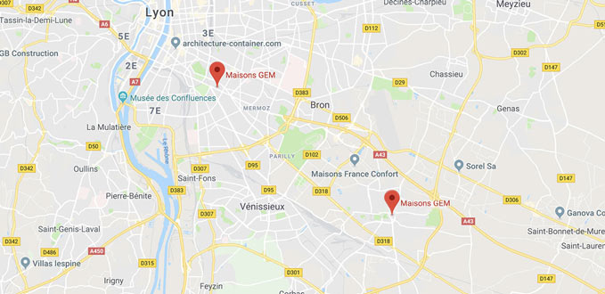 Google map Maisons GEM